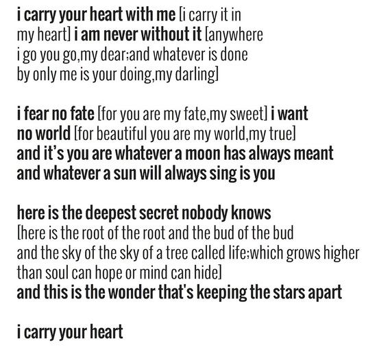 i carry your heart with me analysis